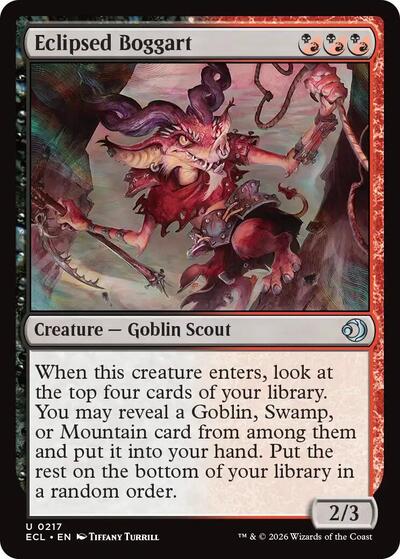 Eclipsed Boggart (Lorwyn Eclipsed) Near Mint Foil