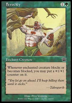 Ferocity (Mercadian Masques) Medium Play Foil