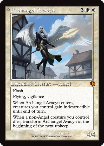 Archangel Avacyn (Retro Frame) (Innistrad Remastered) Light Play