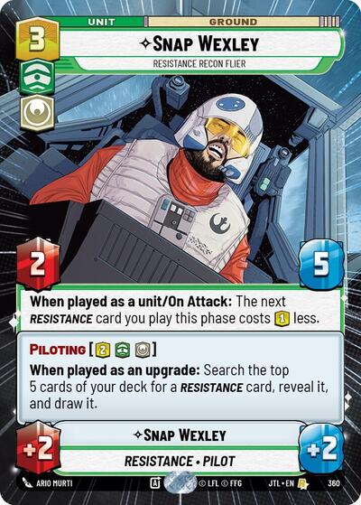 Snap Wexley Resistance Recon Flier (Hyperspace) (Jump to Lightspeed) Near Mint