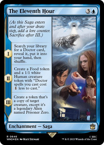 The Eleventh Hour (Surge Foil) (Universes Beyond: Doctor Who) Light Play Foil