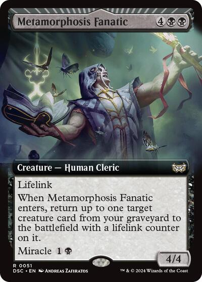 Metamorphosis Fanatic (Extended Art) (Commander: Duskmourn: House of Horror) Near Mint