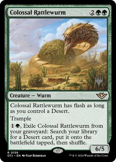 Colossal Rattlewurm (Promo Pack: Outlaws of Thunder Junction) Near Mint