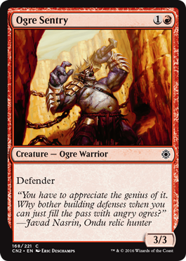 Ogre Sentry (Conspiracy: Take the Crown) Light Play Foil