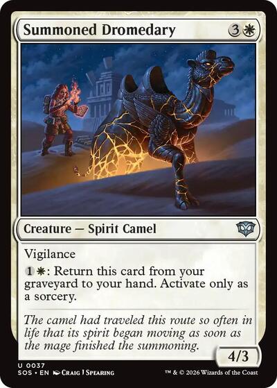 Summoned Dromedary (Secrets of Strixhaven) Light Play Foil