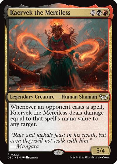 Kaervek the Merciless (Commander: Duskmourn: House of Horror) Near Mint