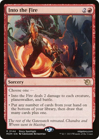 Into the Fire (Promo Pack: March of the Machine) Light Play Foil