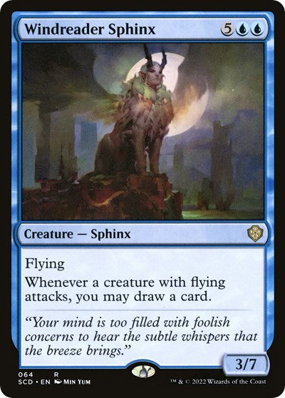 Windreader Sphinx (Commander 2022 Starter Decks) Light Play
