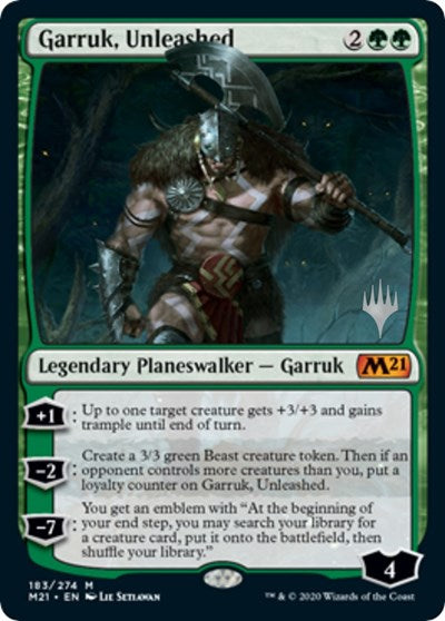 Garruk, Unleashed (Promo Pack: Core Set 2021) Near Mint Foil