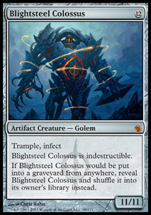Blightsteel Colossus (Mirrodin Besieged) Medium Play Foil