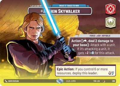 Anakin Skywalker What it Takes to Win (Showcase) (Twilight of the Republic) Near Mint Foil