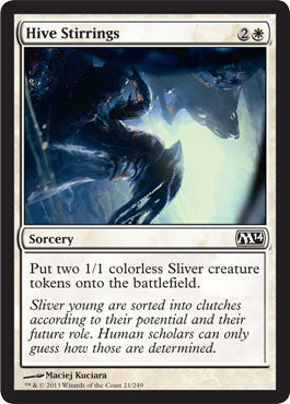Hive Stirrings (Magic 2014 Core Set) Medium Play Foil
