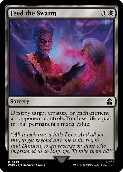 Feed the Swarm (Universes Beyond: Doctor Who) Near Mint Foil