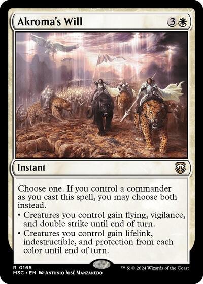 Akroma's Will (Commander: Modern Horizons 3) Medium Play