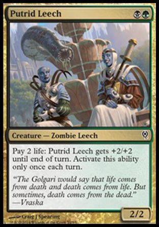 Putrid Leech (Duel Decks: Jace vs Vraska) Medium Play