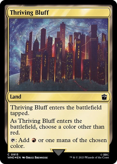 Thriving Bluff (Surge Foil) (Universes Beyond: Doctor Who) Near Mint Foil