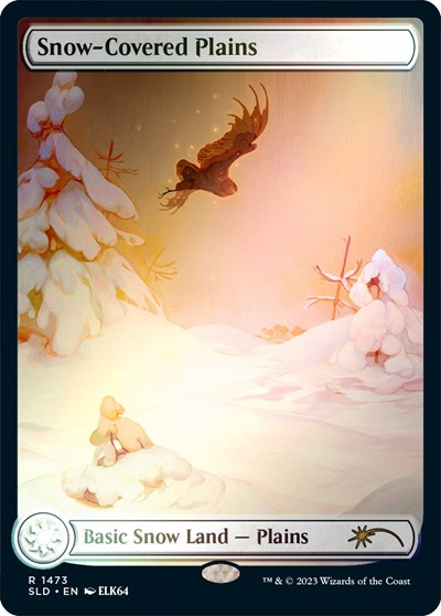 Snow-Covered Plains (1473) (Rainbow Foil) (Secret Lair) Light Play Foil