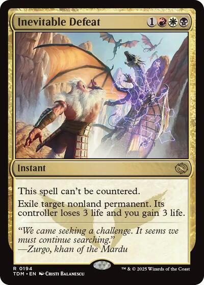 Inevitable Defeat (Tarkir: Dragonstorm) Light Play