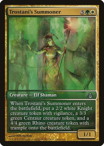 Trostani's Summoner (Promos: Game Day and Store Championship) Medium Play