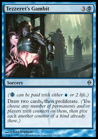 Tezzeret's Gambit (New Phyrexia) Near Mint Foil
