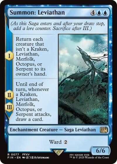 Summon: Leviathan (Universes Beyond: FINAL FANTASY) Near Mint Foil