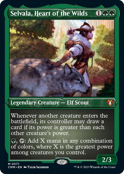 Selvala, Heart of the Wilds (Foil Etched) (Commander Masters) Near Mint Foil
