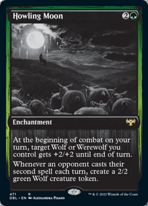 Howling Moon (Innistrad: Double Feature) Medium Play Foil