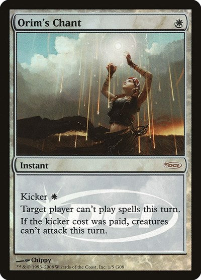 Orim's Chant (Promos: Judge) Heavy Play Foil