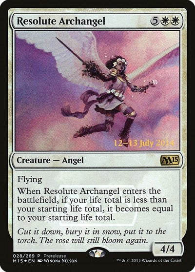 Resolute Archangel (Promos: Prerelease Cards) Heavy Play Foil
