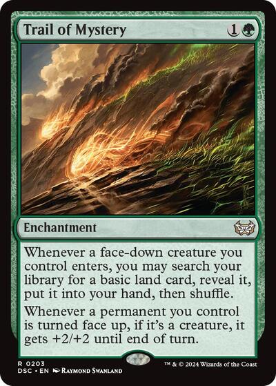 Trail of Mystery (Commander: Duskmourn: House of Horror) Light Play
