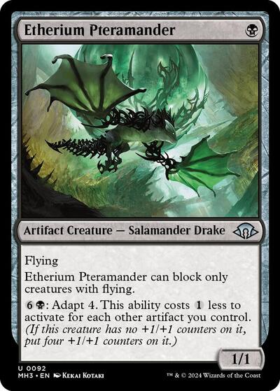 Etherium Pteramander (Modern Horizons 3) Light Play Foil