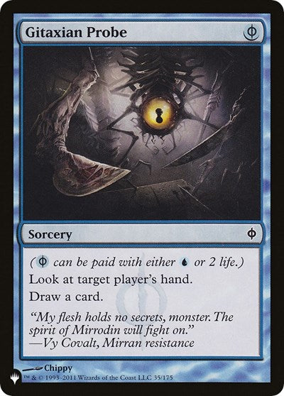 Gitaxian Probe (The List) Light Play