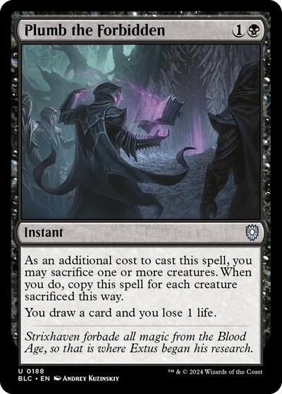 Plumb the Forbidden (Commander: Bloomburrow) Light Play