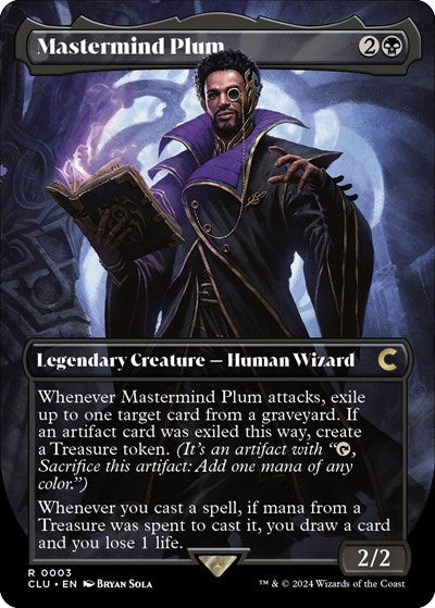 Mastermind Plum (Borderless) (Ravnica: Clue Edition) Medium Play