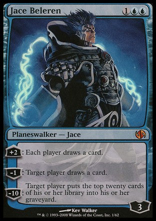 Jace Beleren (Duel Decks: Jace vs Chandra) Heavy Play Foil