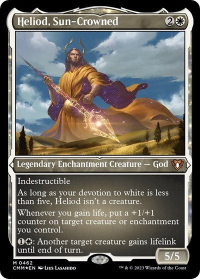 Heliod, Sun-Crowned (Foil Etched) (Commander Masters) Light Play Foil