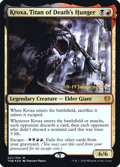 Kroxa, Titan of Death's Hunger (Promos: Prerelease Cards) Near Mint Foil
