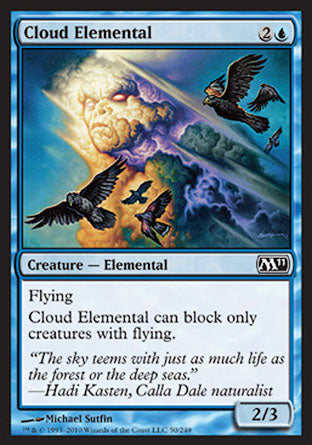 Cloud Elemental (Magic 2011 Core Set) Light Play Foil
