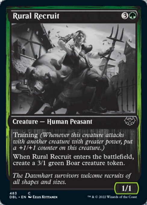 Rural Recruit (Innistrad: Double Feature) Light Play