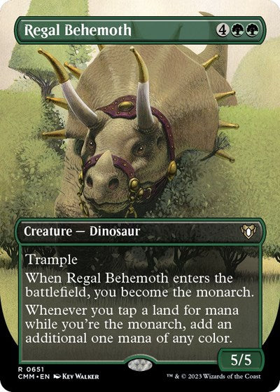 Regal Behemoth (Borderless) (Commander Masters) Near Mint