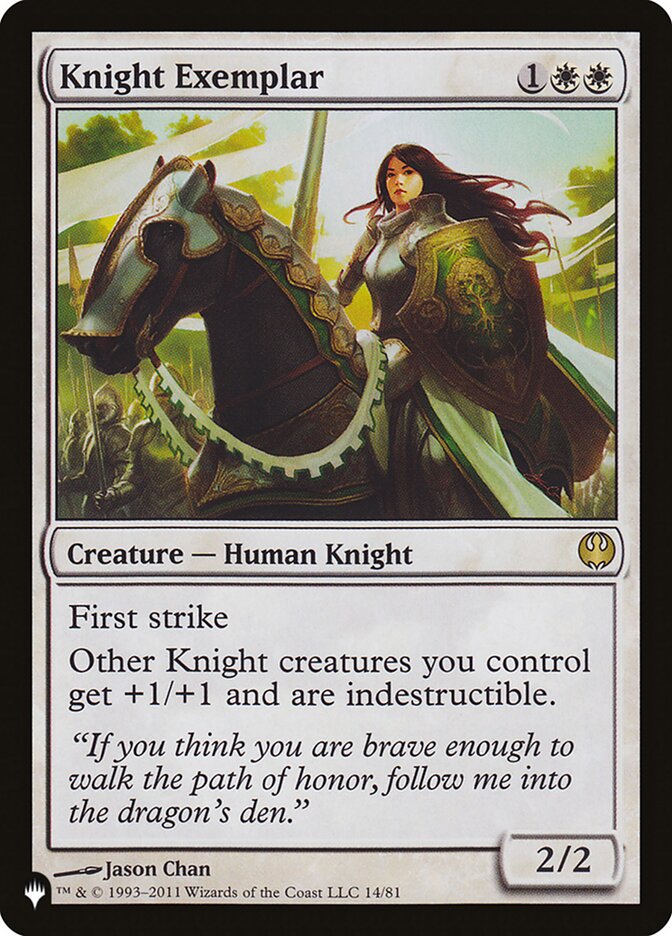 Knight Exemplar (DDG) (The List) Light Play