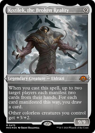 Kozilek, the Broken Reality (Foil Etched) (Modern Horizons 3) Near Mint Foil