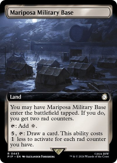 Mariposa Military Base (Extended Art) (Universes Beyond: Fallout) Near Mint Foil