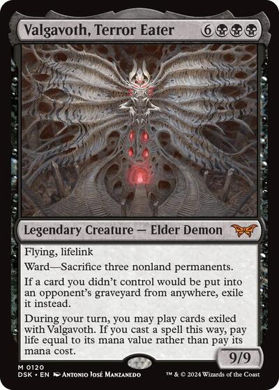 Valgavoth, Terror Eater (Duskmourn: House of Horror) Light Play Foil