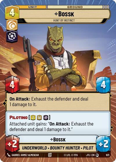 Bossk Hunt By Instinct (Hyperspace Foil) (Jump to Lightspeed) Near Mint Foil