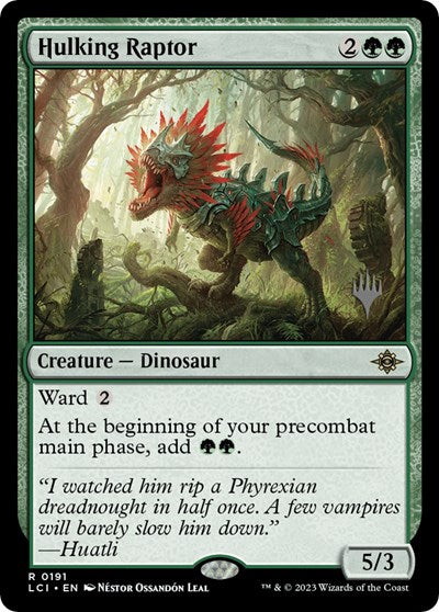 Hulking Raptor (Promo Pack: The Lost Caverns of Ixalan) Near Mint