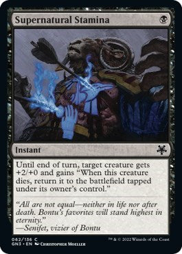 Supernatural Stamina (Magic Game Night: Free-For-All) Light Play