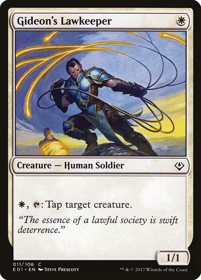 Gideon's Lawkeeper (Archenemy: Nicol Bolas) Light Play