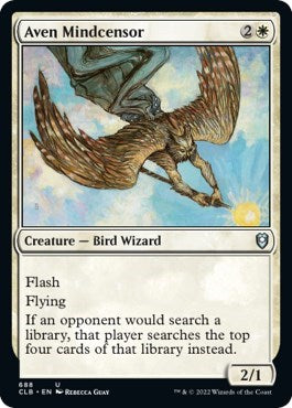 Aven Mindcensor (Commander Legends: Battle for Baldur's Gate) Light Play