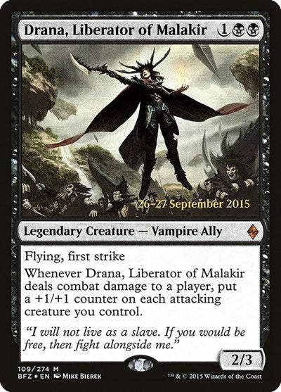 Drana, Liberator of Malakir (Promos: Prerelease Cards) Medium Play Foil